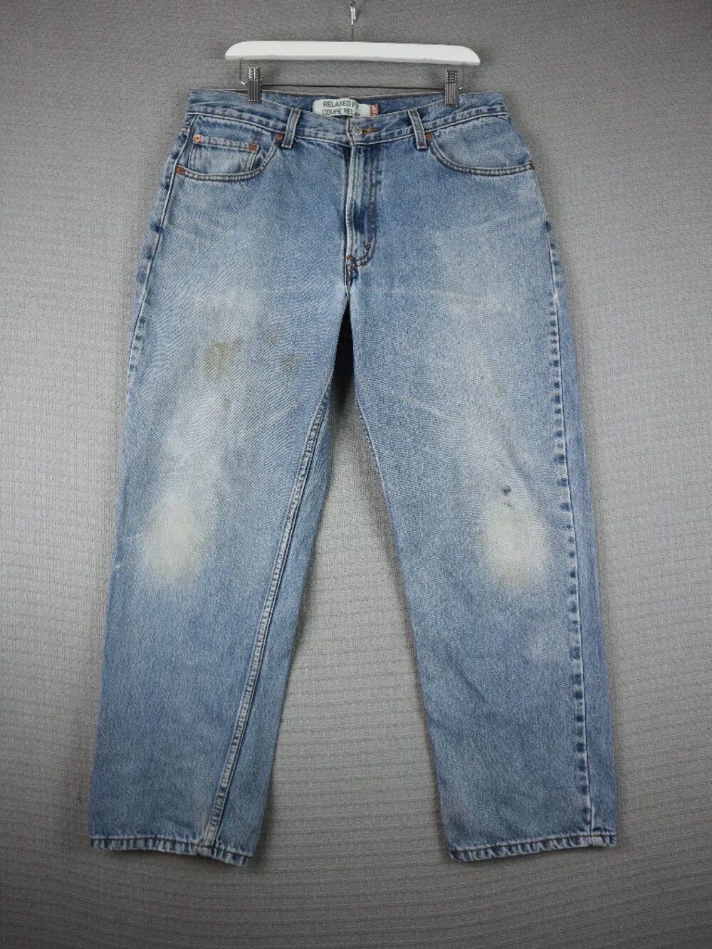 Levi's Relaxed Fit Light Wash Denim Jeans Vintage 35x27.5